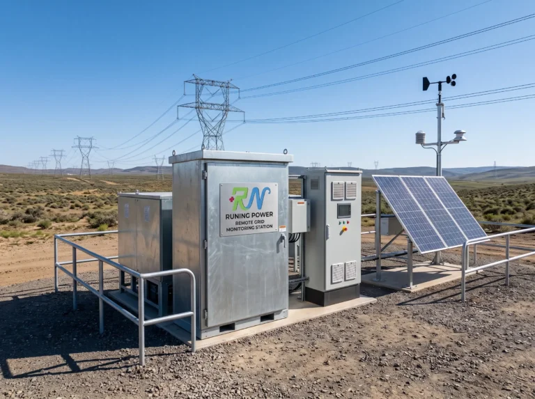 State Grid power monitoring with Runing Power custom 48V 100Ah LiFePO4 battery packs and remote monitoring