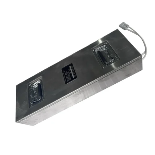 48V-40Ah-LiFePO₄-Battery 48V 40Ah extended LiFePO4 AGV battery from Runing Power — 600mm length for low-profile robots